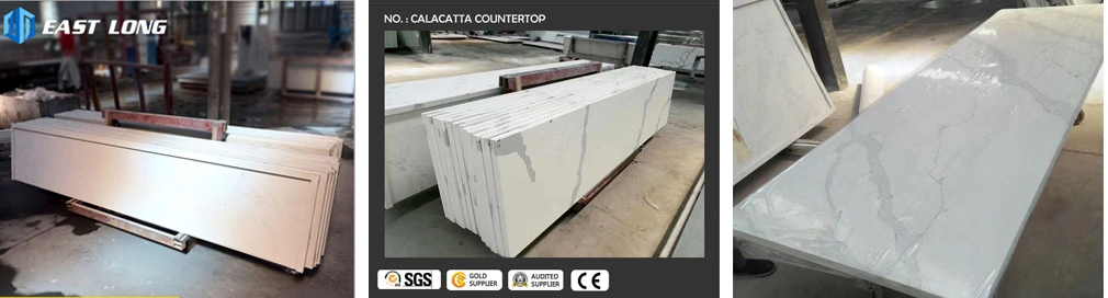 Artificial Quartz Stone Countertops Kitchen Work Top SGS Certificated