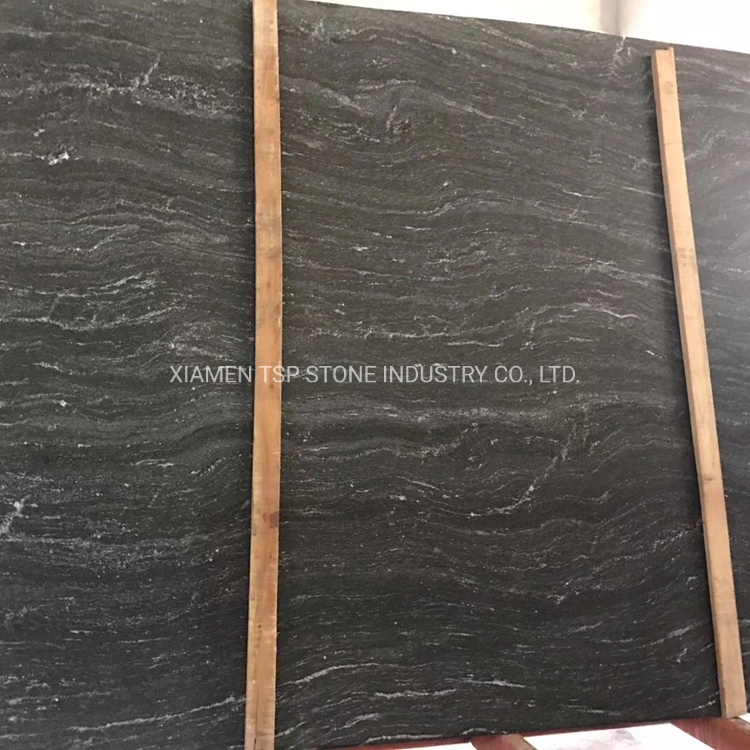 Natural Granite Via Lactea Black Granite Slab