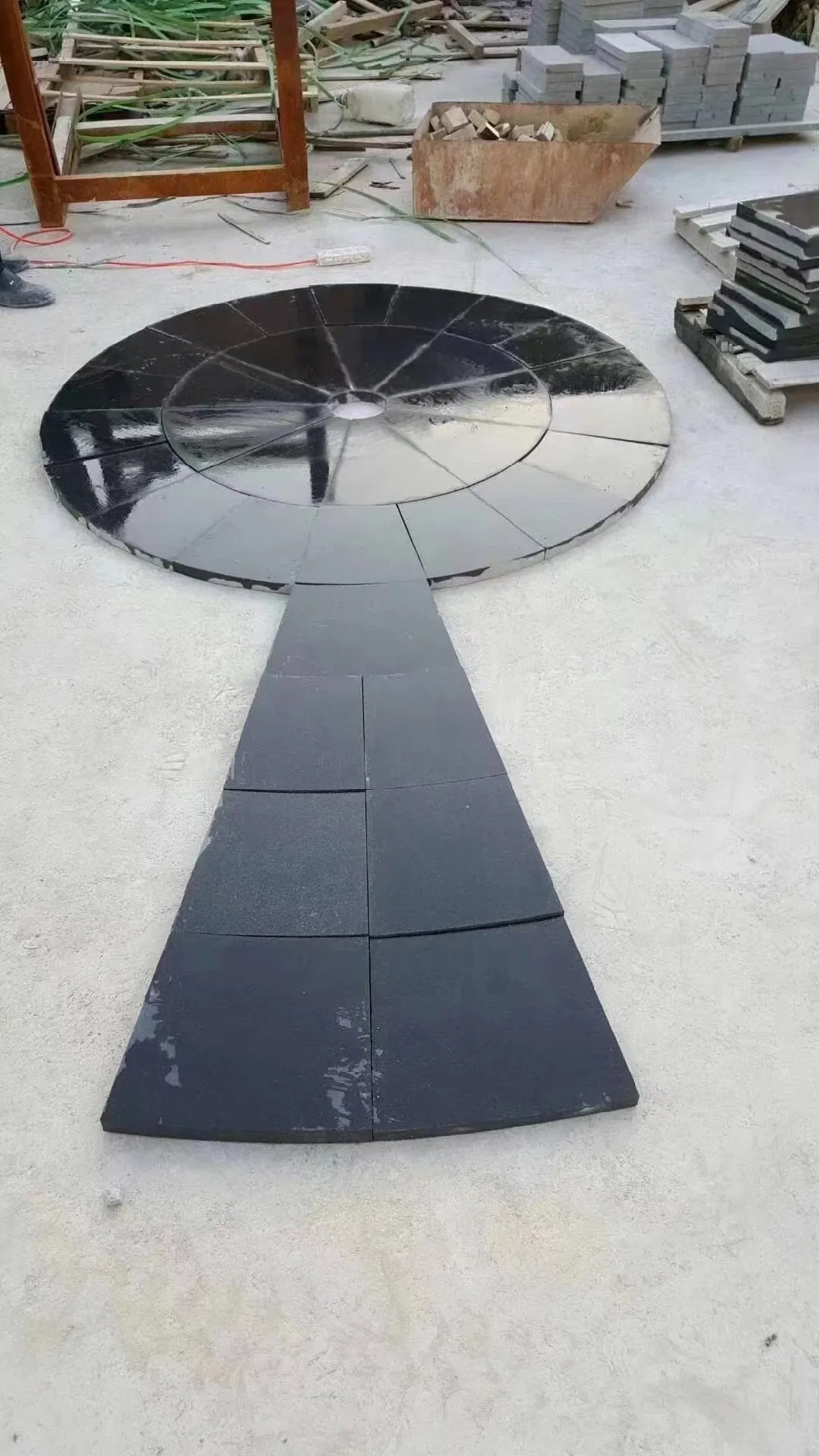 Natural Stone Slab China Grey/Yellow Absolutely Black Marble Granite for Indoor Outdoor Flooring Tile/Wall Tile/Drive Way Paving Stone/Cobblestone/Stair