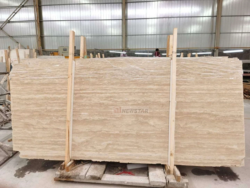 Good Price Beige Marble Products Natural Stone Marble Slabs Travertine for Kitchen Countertop and Floor Travertine Flooring