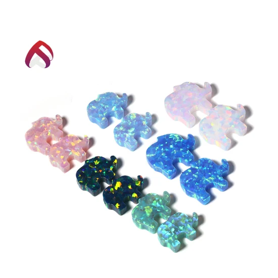 Wholesale Precious Light Loose Gemstone Stone Letter O Shape Opal Stone