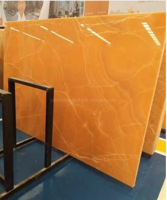 Yellow Onyx Slab Interior Decoration/Wall Floor Tile/Project/Vanity Top/Wash Basin Onyx