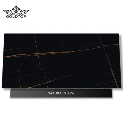 China Natural Stone Beige/Grey/Red Portoro Laurent/Black/Gold Marble for Wall Floor Countertop Interior Design