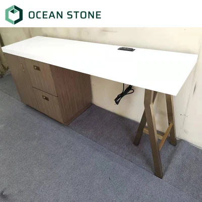 Custom Hotel Furniture Stone Coffee Table Desk Top Vanity Top